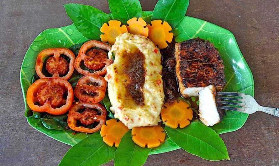 Teriyaki medallion with mashed potatoes