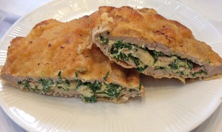 Cordon-bleu with wild garlic - recipe - photo: falcon