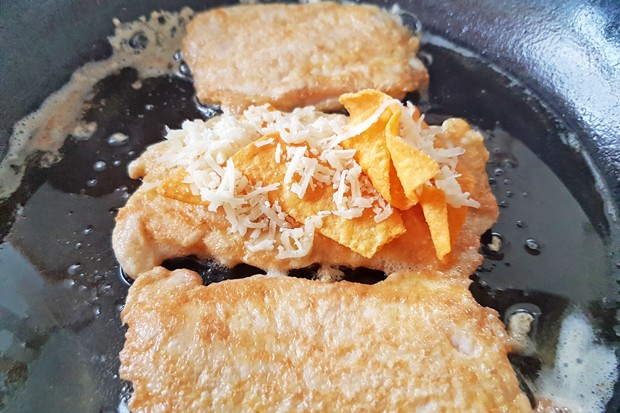 Parisian Schnitzel with Tortilla Chips