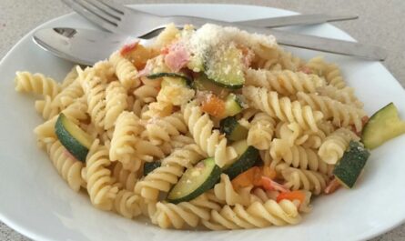 Pork and vegetable noodles - recipe - photo: kind_dragon