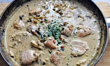 Pork tenderloin "Forester Style" - recipe - photo: snake