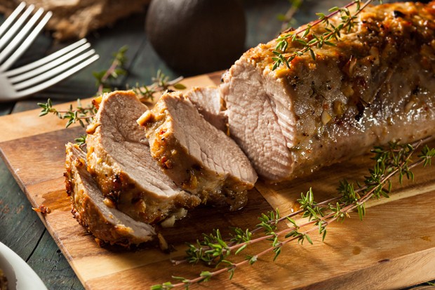 Pork loin roast in the oven