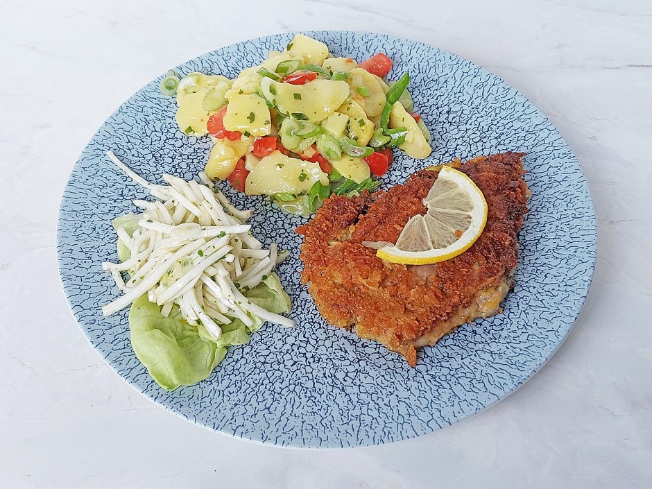 Pork neck in panko breadcrumbs - recipe - photo: benjamin