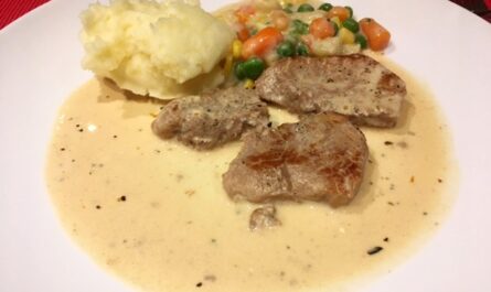 Pork tenderloin in sauce - recipe - photo: evelyn