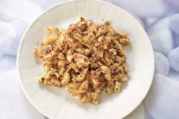 Ham with fried onions